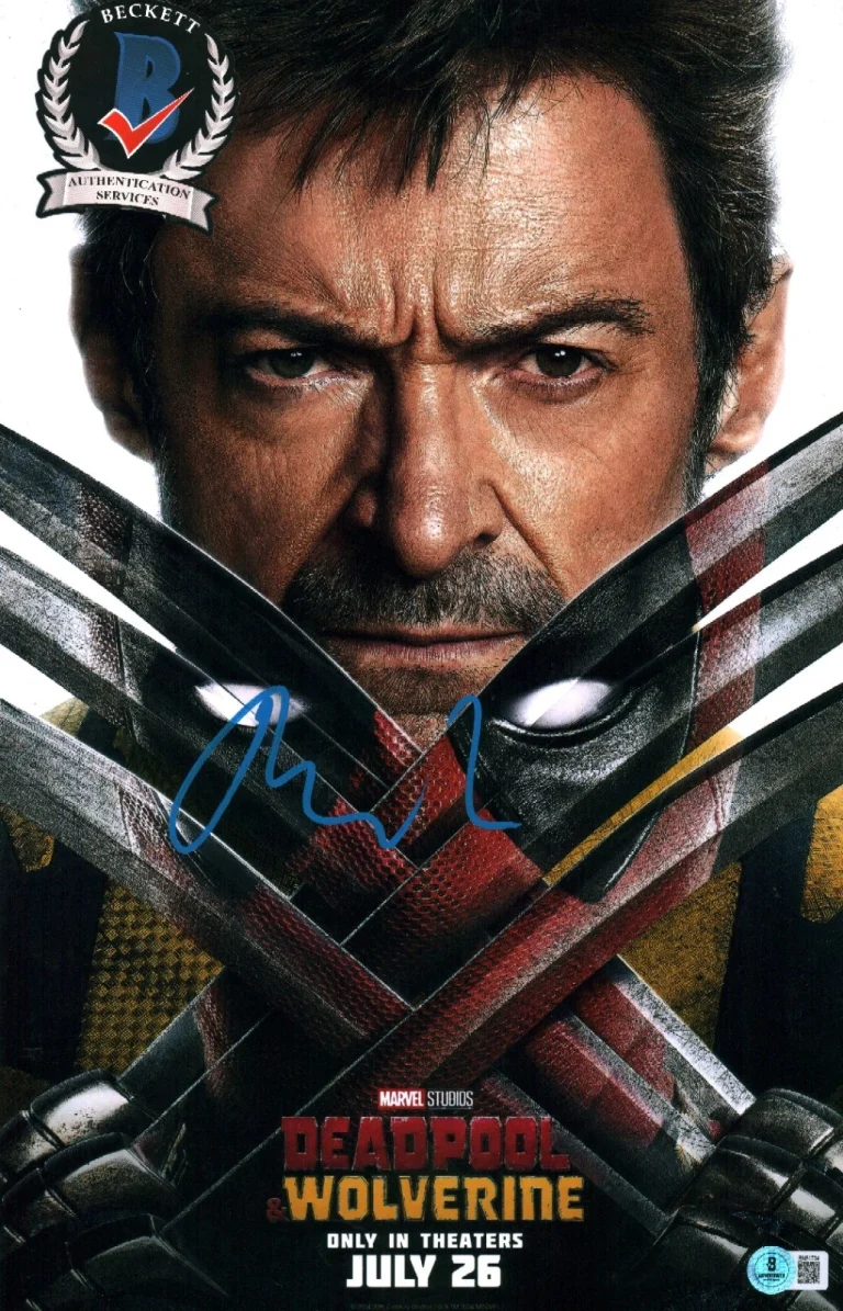 RYAN REYNOLDS SIGNED DEADPOOL WOLVERINE WADE WILSON 11X17 MARVEL PHOTO BAS COA