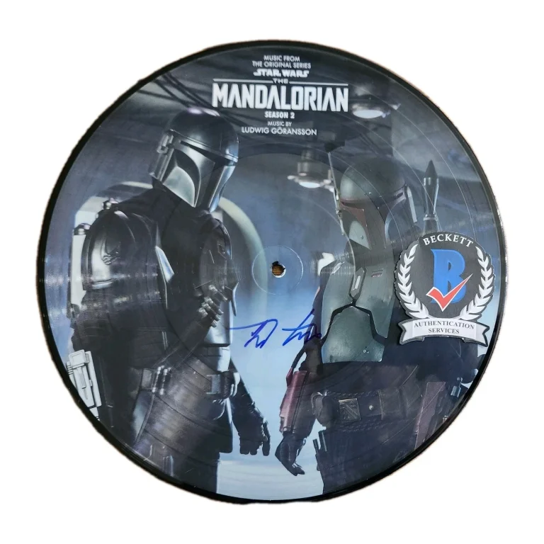 Ludwig Goransson SIGNED The Mandalorian Vinyl Picture Disc Season 2 RARE BAS COA