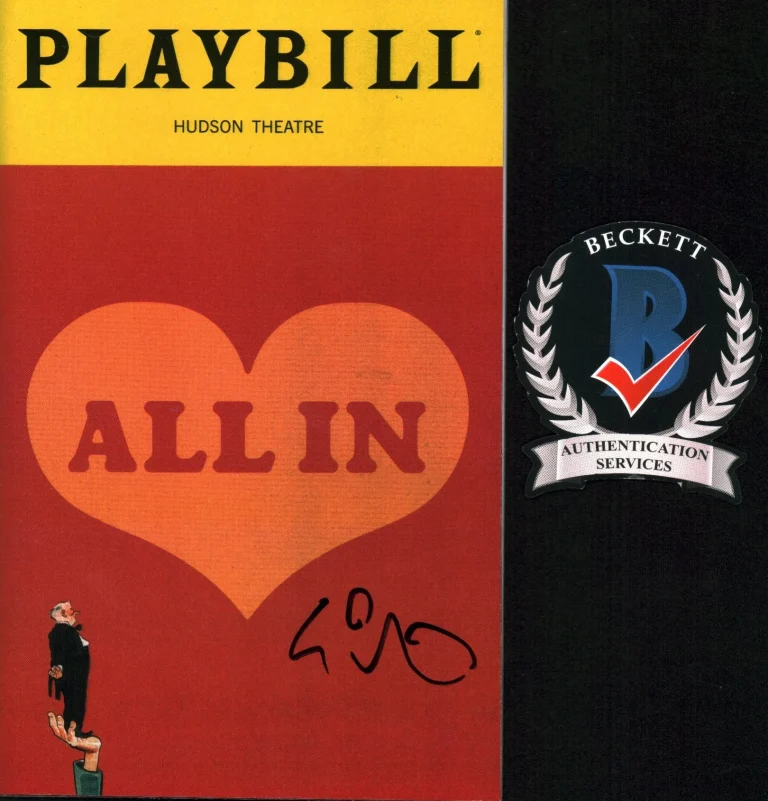 Lin Manuel Miranda Signed ALL IN Broadway Playbill Hamilton In The Heights Coa
