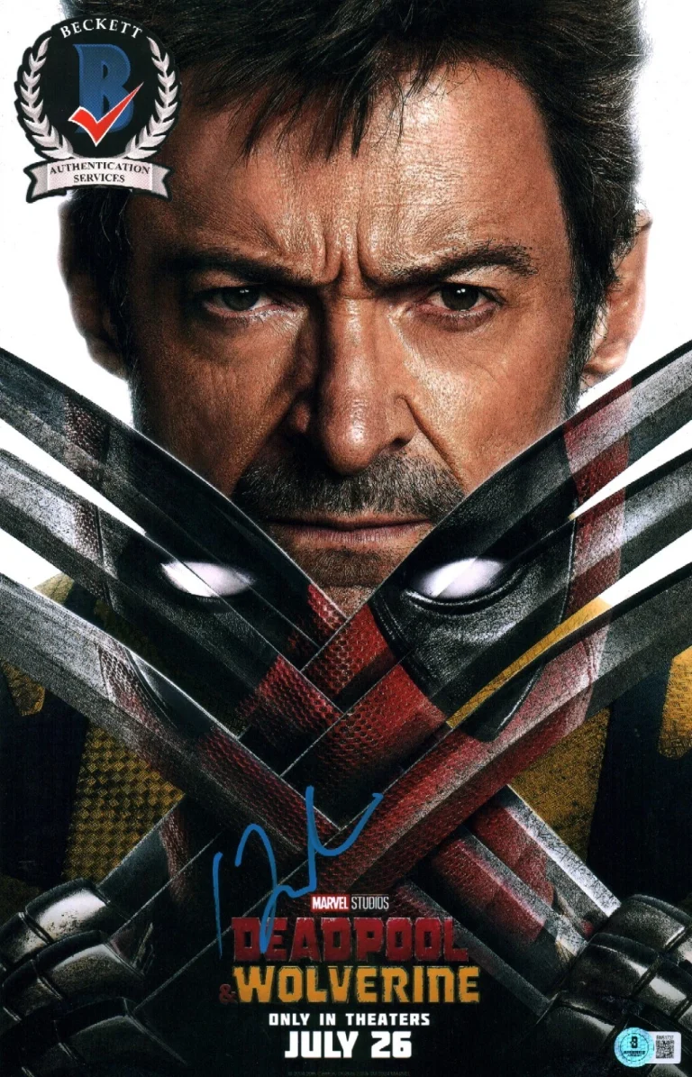 RYAN REYNOLDS SIGNED DEADPOOL WOLVERINE WADE WILSON 11X17 MARVEL PHOTO BAS COA