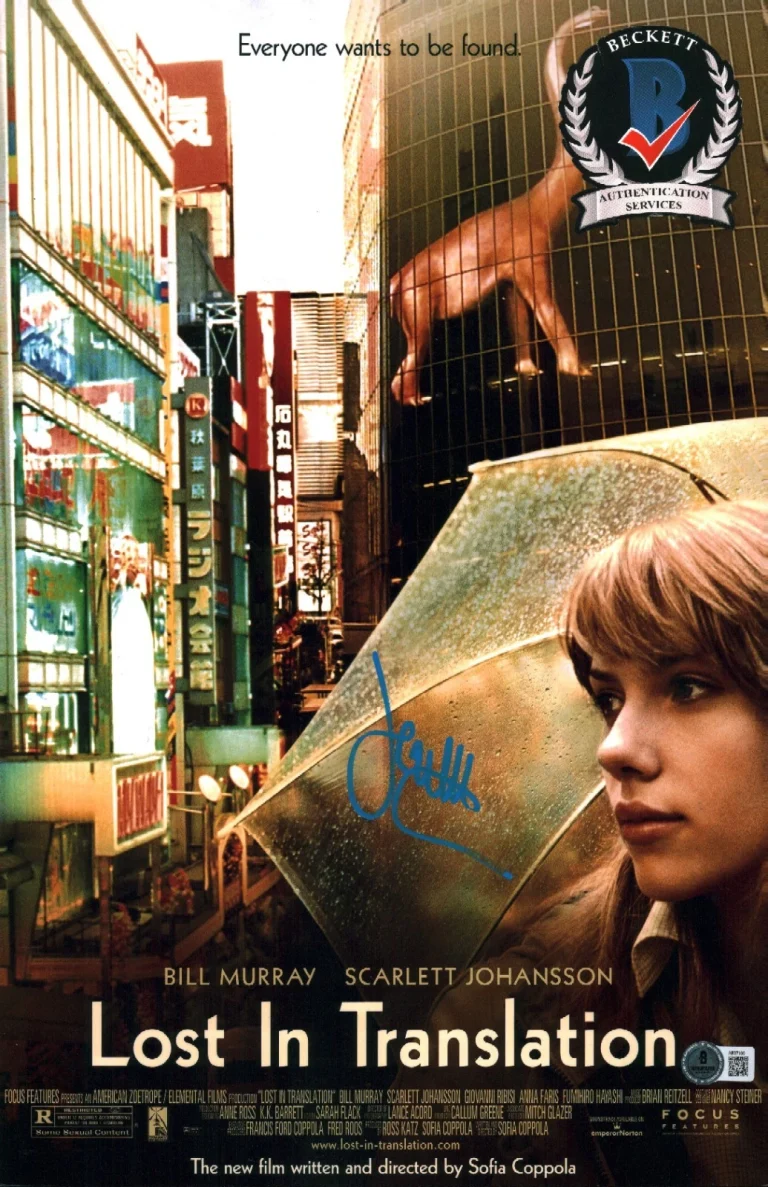 Scarlett Johansson Signed Autograph Lost In Translation 11x17 Photo BAS LOA