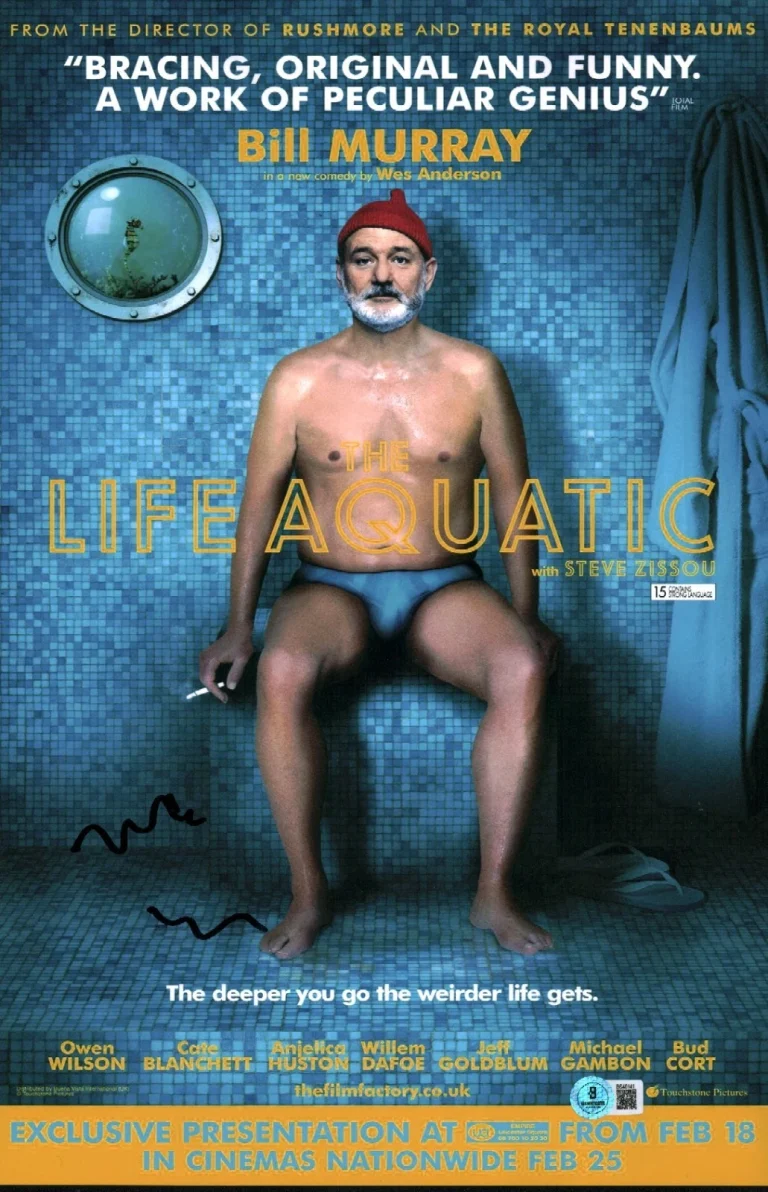 Wes Anderson Signed Life  Aquatic With Steve Zissou 11x17 Photo Autograph  COA