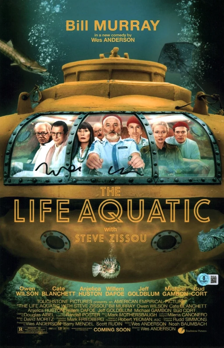 Wes Anderson Signed Life  Aquatic With Steve Zissou 11x17 Photo Autograph  COA