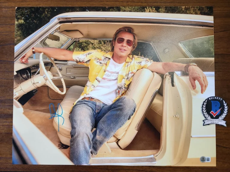 Brad Pitt Signed Once Upon A Time In Hollywood 16x20 Photo Autographed BAS COA