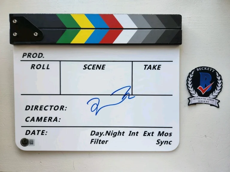 Quentin Tarantino Signed Director Clap Board Pulp Fiction Autographed BAS COA