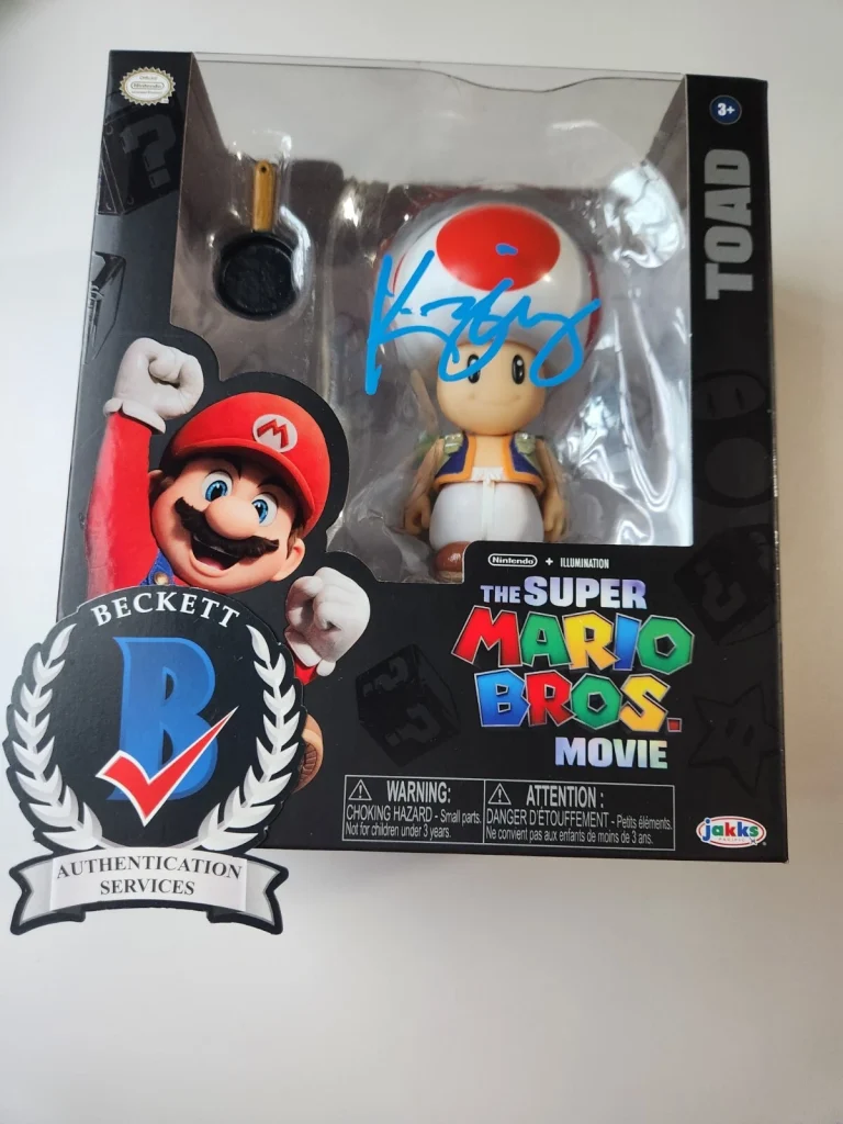 Keegan Michael Key SIGNED Jakks 5' Super Mario Bros Toy Figure Beckett BAS COA