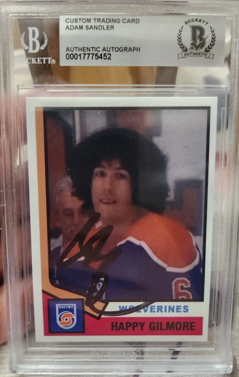 Adam Sandler Signed Autographed Happy Gilmore Custom Card Beckett BAS COA Encap