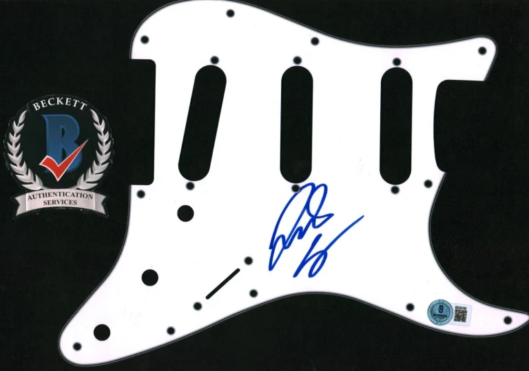 LEWIS CAPALDI SIGNED PICK GUARD STRAT GUITAR SOMEONE YOU LOVED BAS COA BECKETT
