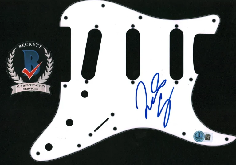 LEWIS CAPALDI SIGNED PICK GUARD STRAT GUITAR SOMEONE YOU LOVED BAS COA BECKETT