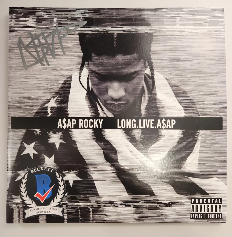 ASAP Rocky Autographed Signed Long Live A$AP Vinyl Rapper Rihanna Ferg BAS COA