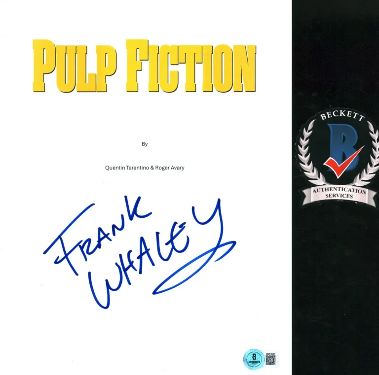 Frank Whaley Signed Autograph Pulp Fiction Movie Script Screenplay BAS COA