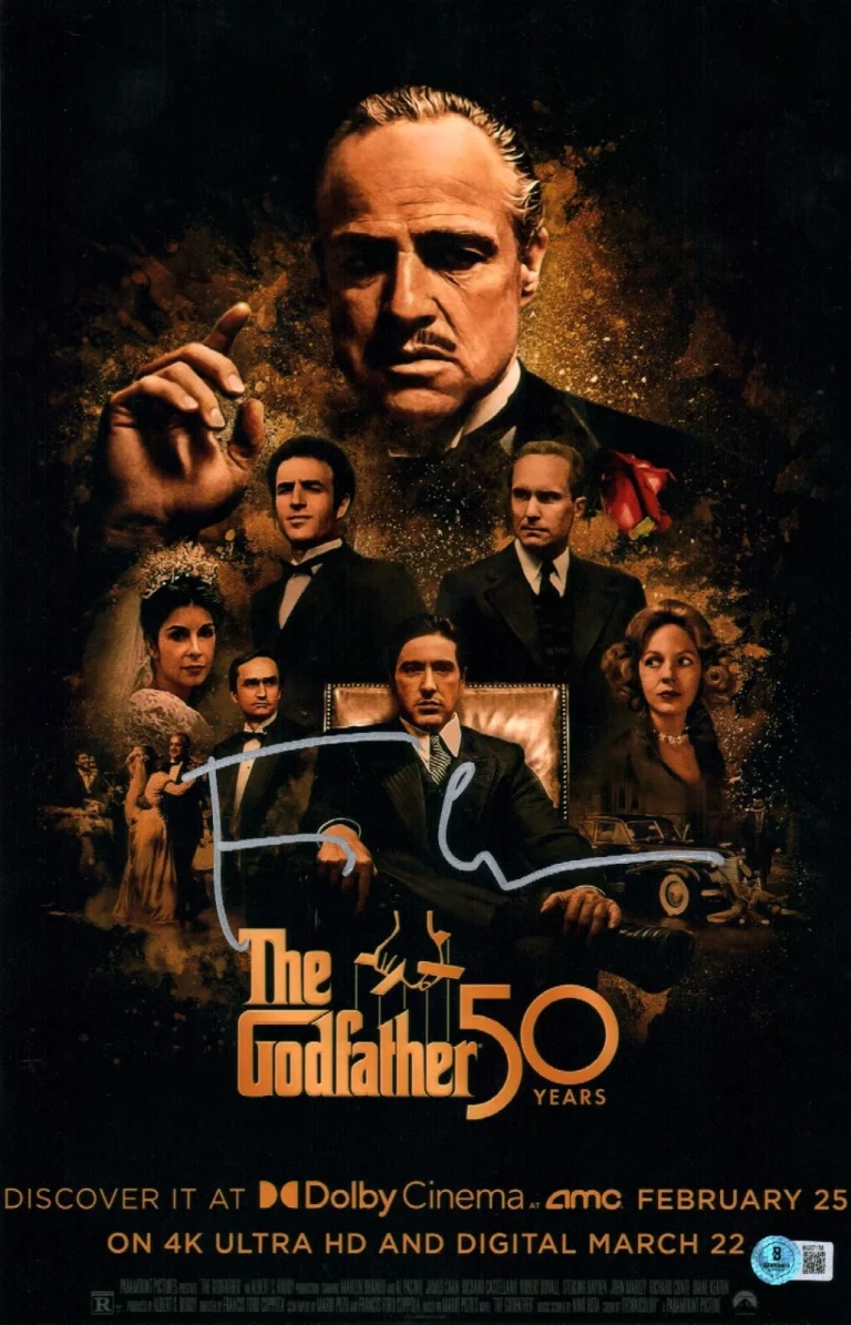 FRANCIS FORD COPPOLA SIGNED GODFATHER LEGENDARY DIRECTOR  11X17 BECKETT BAS COA
