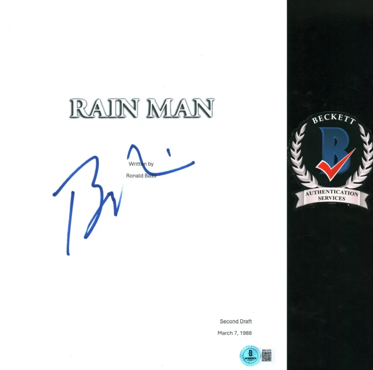 Barry Levinson Signed Autographed Rain Man Director Full Movie Script BAS COA