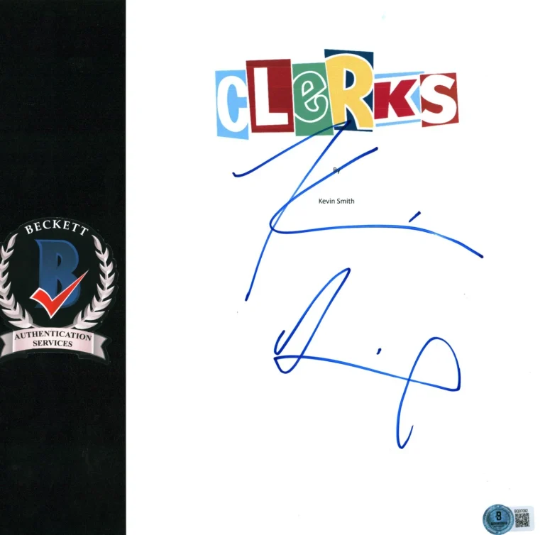 Kevin Smith Signed Autograph Clerks Director Silent Bob Full Movie Script COA
