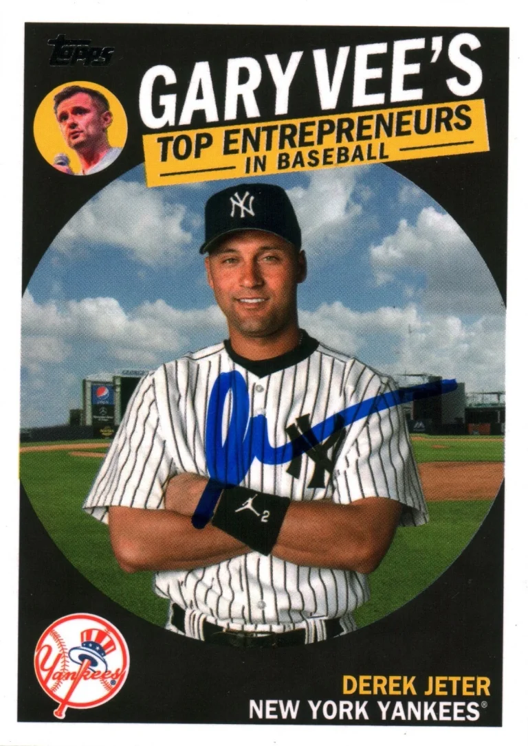Gary Vaynerchuk Vee Signed 2019 Topps Entrepreneurs Autographed w/ Derek Jeter