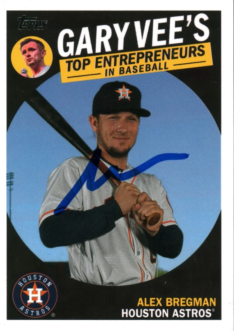 Gary Vaynerchuk Vee Signed 2019 Topps Entrepreneurs Autographed w/ Alex Bregman