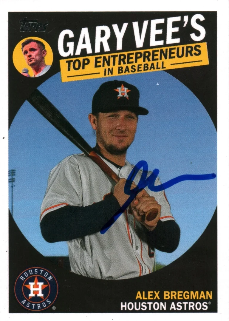 Gary Vaynerchuk Vee Signed 2019 Topps Entrepreneurs Autographed w/ Alex Bregman
