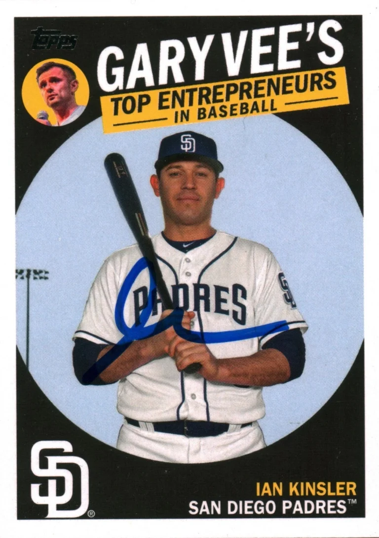 Gary Vaynerchuk Vee Signed 2019 Topps Entrepreneurs Autographed w/ Ian Kinsler