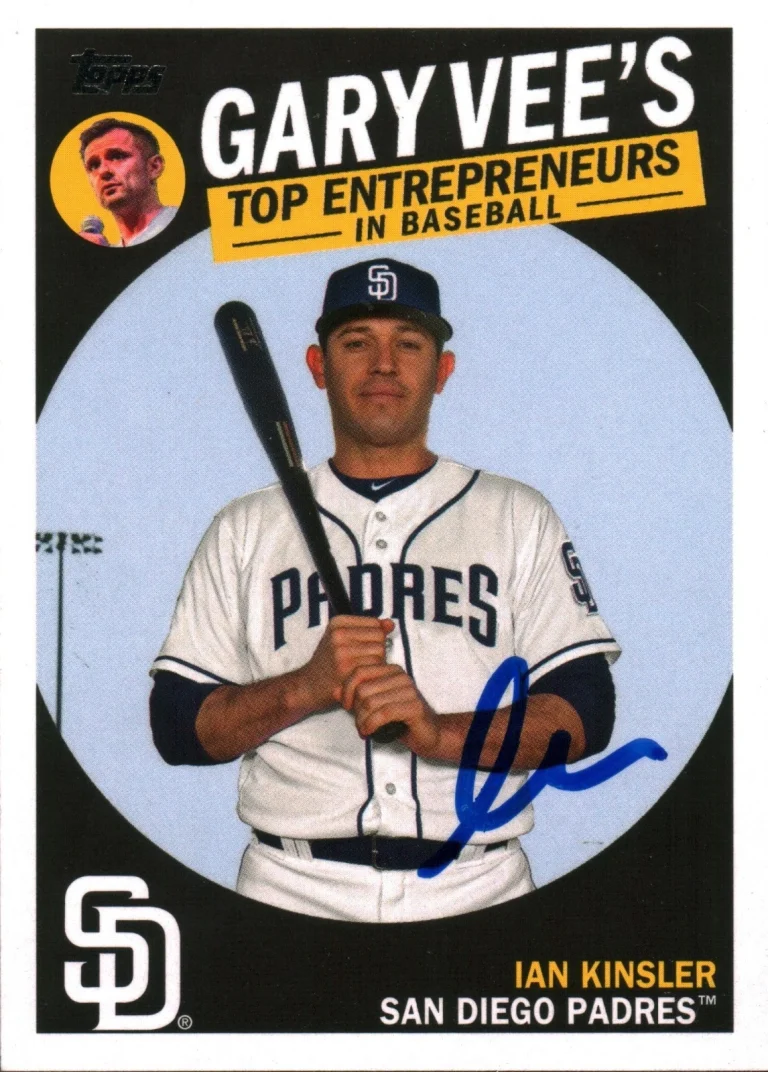 Gary Vaynerchuk Vee Signed 2019 Topps Entrepreneurs Autographed w/ Ian Kinsler
