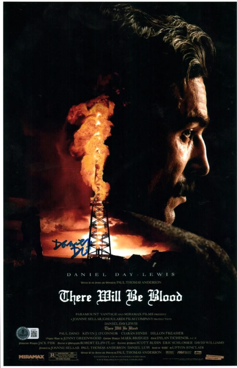 Daniel Day Lewis Signed There Will Be Blood 11x17 Photo Autographed BAS LOA COA