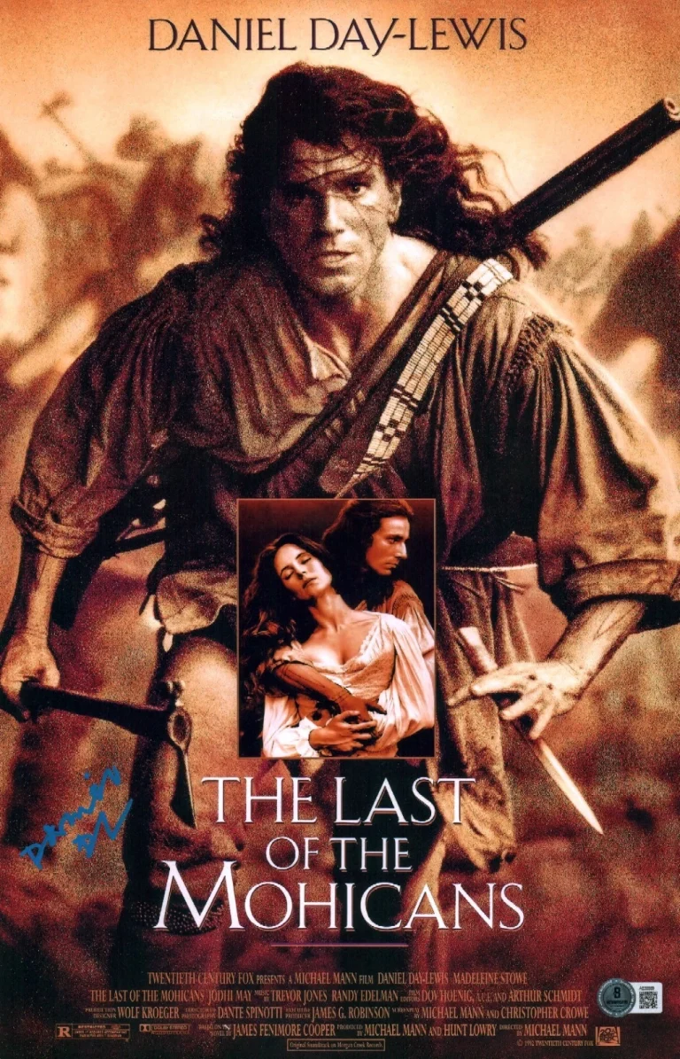 Daniel Day Lewis Signed The Last Of The Mohicans 11x17 Photo BAS LOA COA