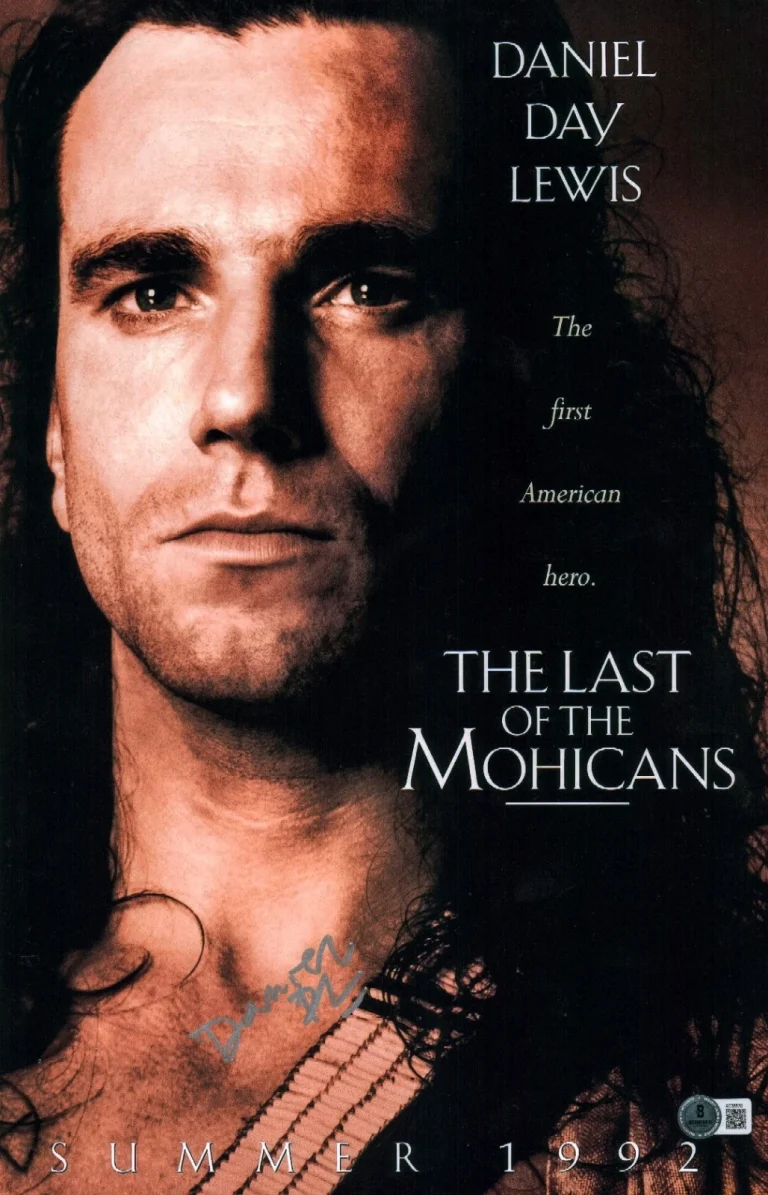 Daniel Day Lewis Signed The Last Of The Mohicans 11x17 Photo BAS LOA COA