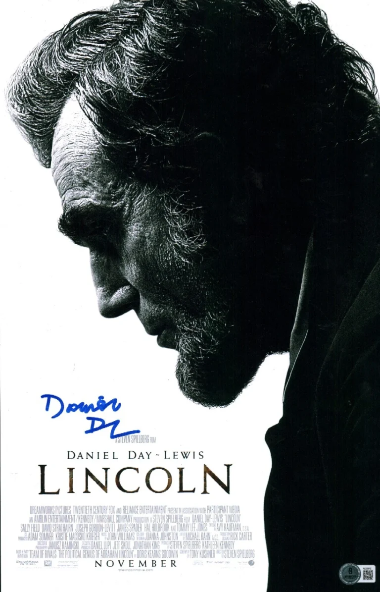Daniel Day Lewis Signed Lincoln Steven Spielberg Movie 11x17 Photo BAS LOA COA