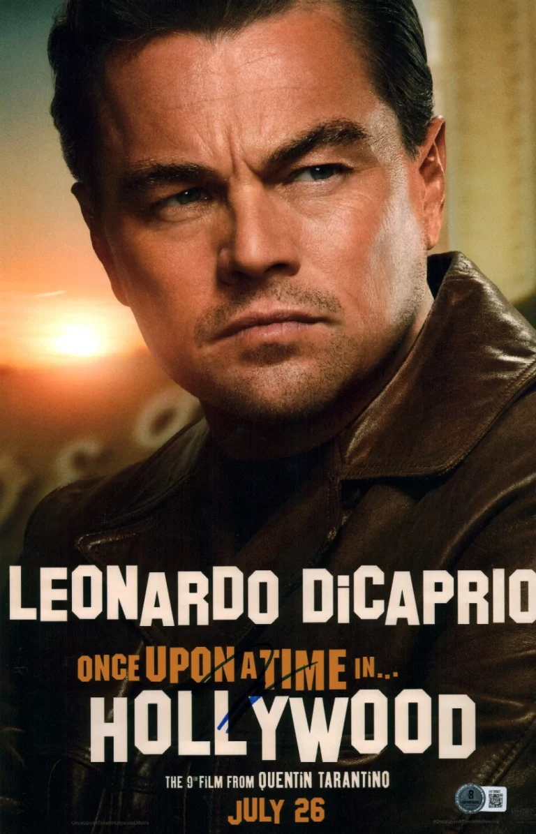 LEONARDO DICAPRIO SIGNED ONCE UPON A TIME IN HOLLYWOOD 11X17 PHOTO BAS LOA COA