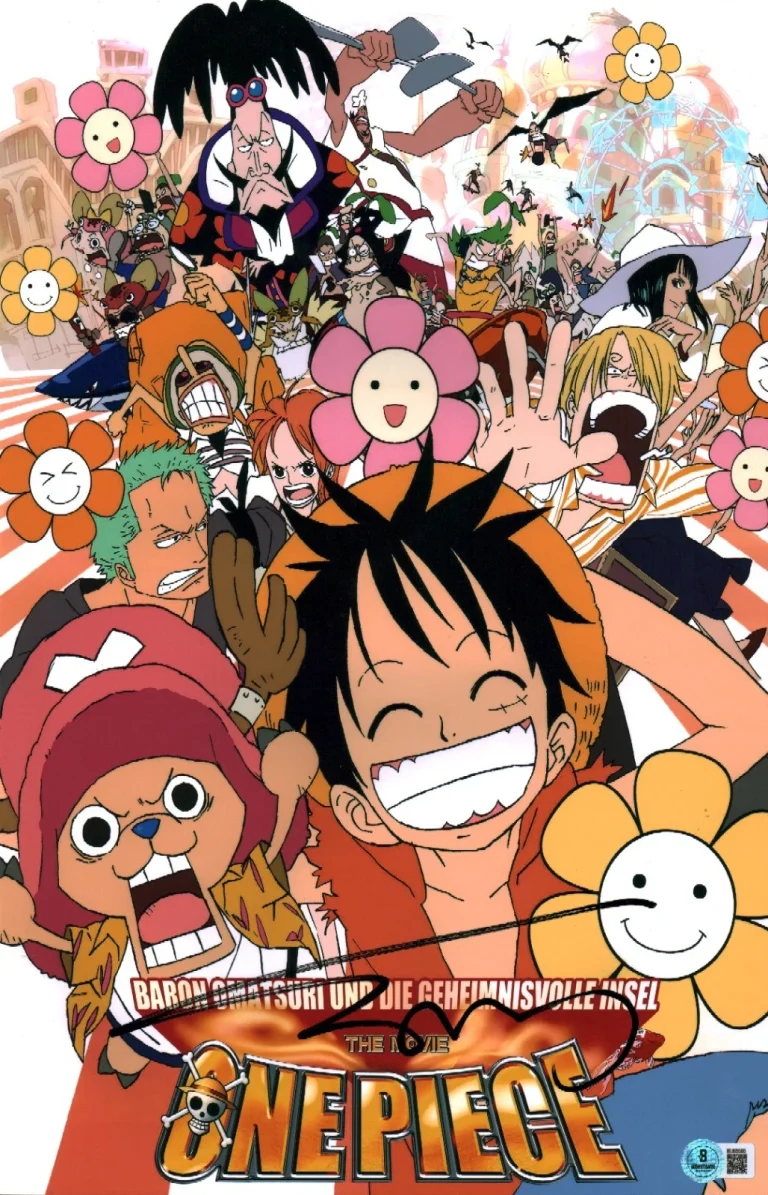 Mamoru Hosoda Signed One Piece Movie Legendary Anime Director 11x17 Photo COA