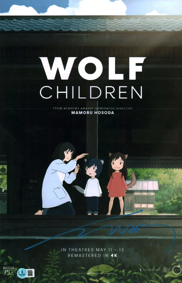 Mamoru Hosoda Signed Wolf Children Legendary Japanese Director 11x17 Photo COA