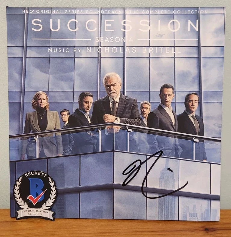 Nicholas Britell Signed Succession Vinyl Score Season 4 Composer BAS COA HBO
