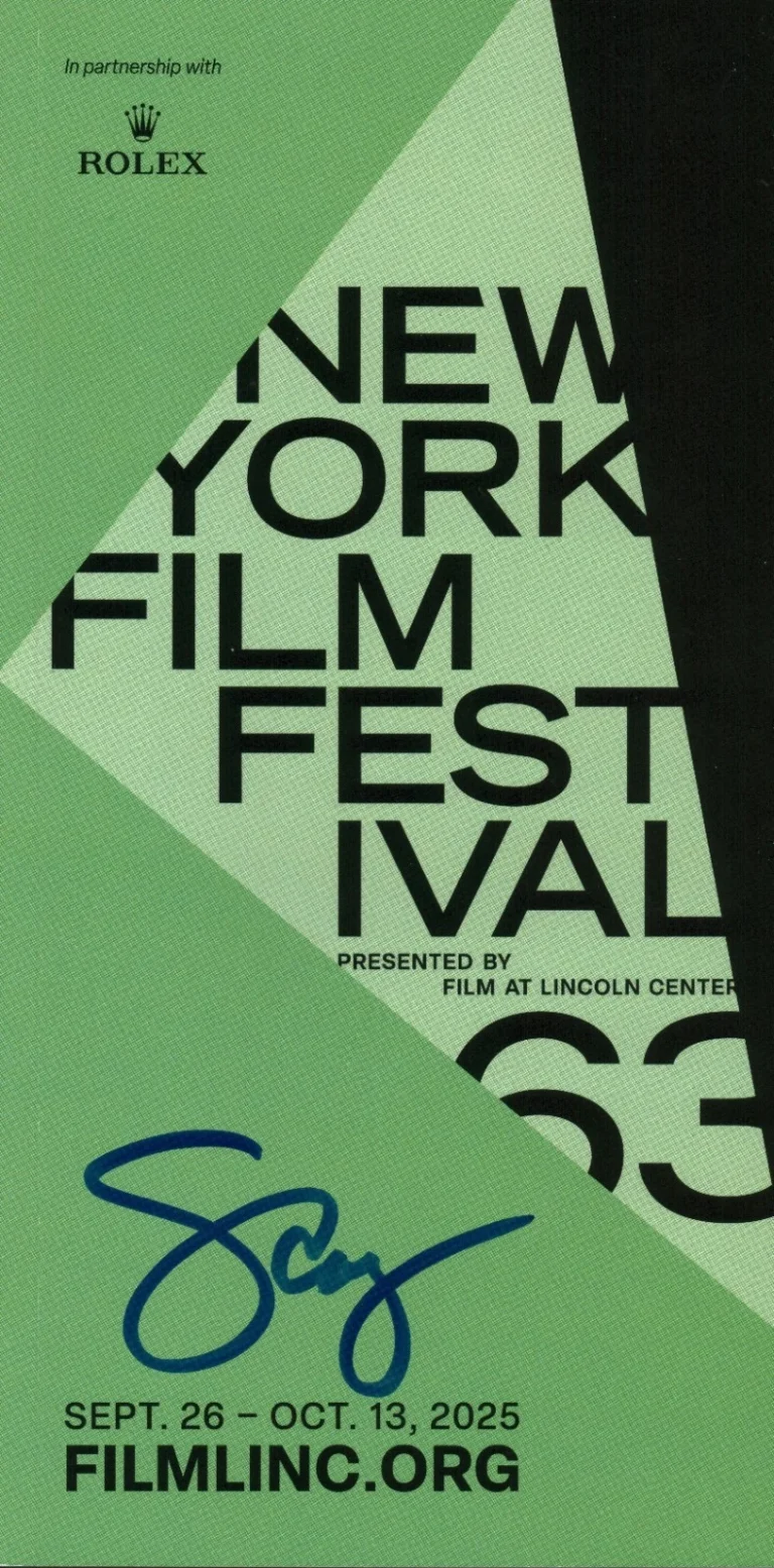 Scott Cooper Signed Deliver Me From Nowhere Nyff Program New York Film BAS COA
