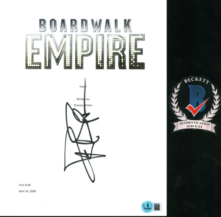 PAUL SPARKS SIGNED BOARDWALK EMPIRE PILOT TV SCRIPT FULL BECKETT BAS COA