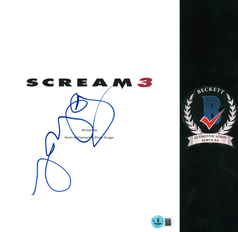 Parker Posey Signed Autograph Scream 3 Full Movie Script Screenplay BAS COA