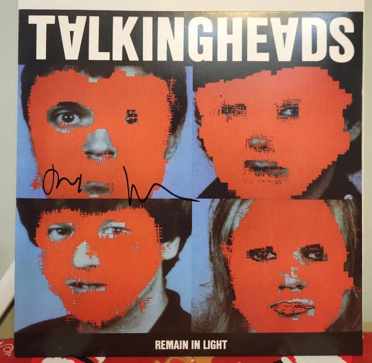 David Byrne Signed Talking Heads Remain In Light Legendary Singer Vinyl BAS COA