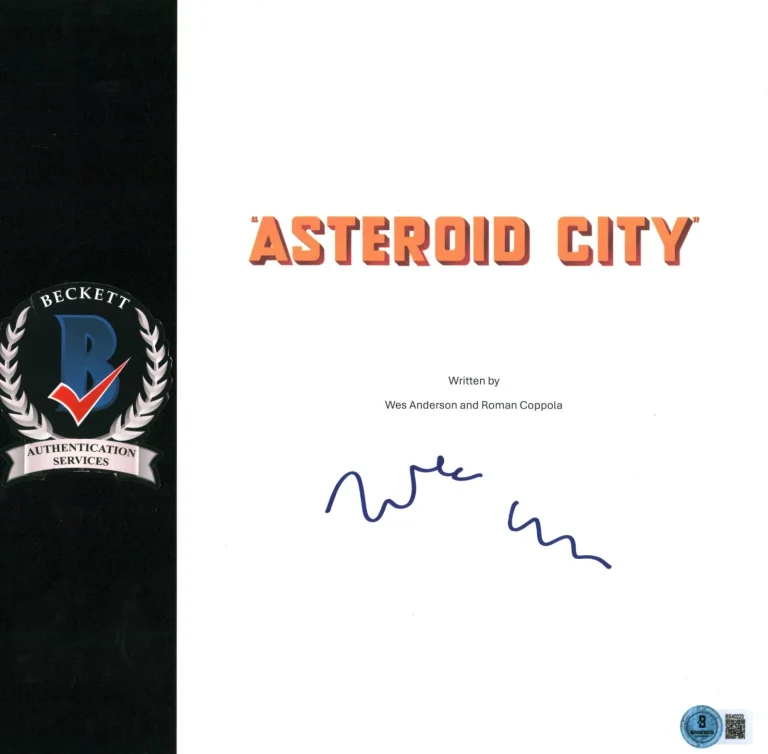 Wes Anderson Signed Autograph Asteroid City Full Movie Script Screenplay BAS COA