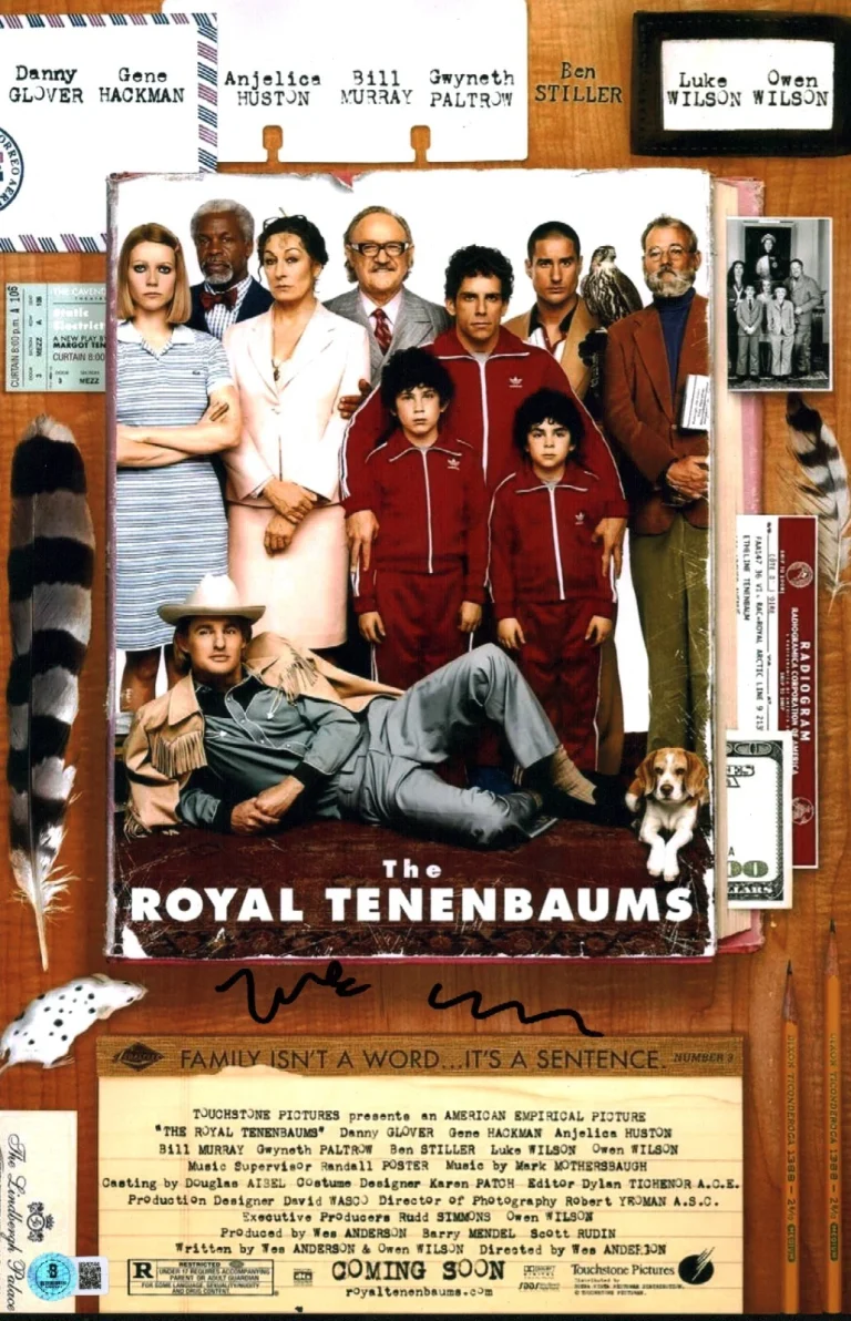Wes Anderson Signed The Royal Tenenbaums Director 11x17 Photo Autographed  COA