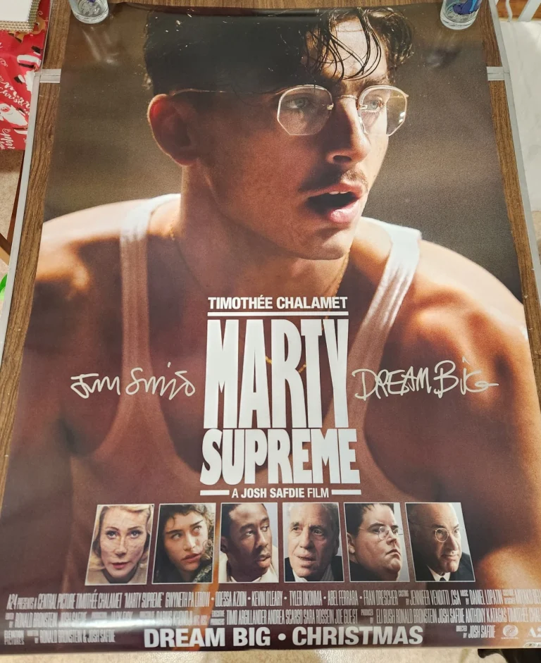 Josh Safdie Signed Marty Supreme Dream Big Original 27x40 Poster A24 COA