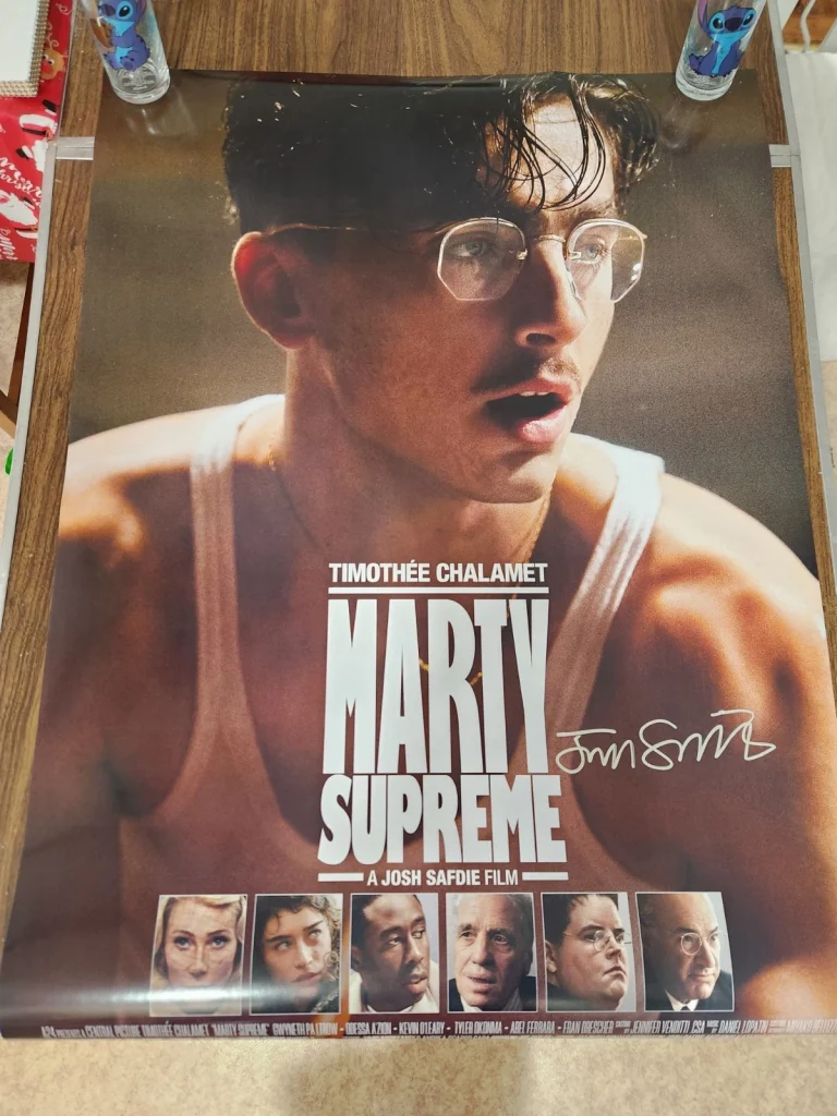 Josh Safdie Signed Marty Supreme Dream Big Original 27x40 Poster A24 COA BAS