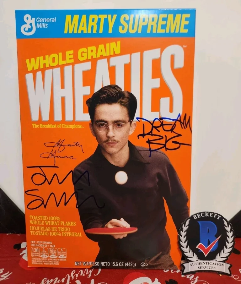 Josh Safdie Signed Marty Supreme Wheaties Box A24 Exclusive RARE Auto BAS COA