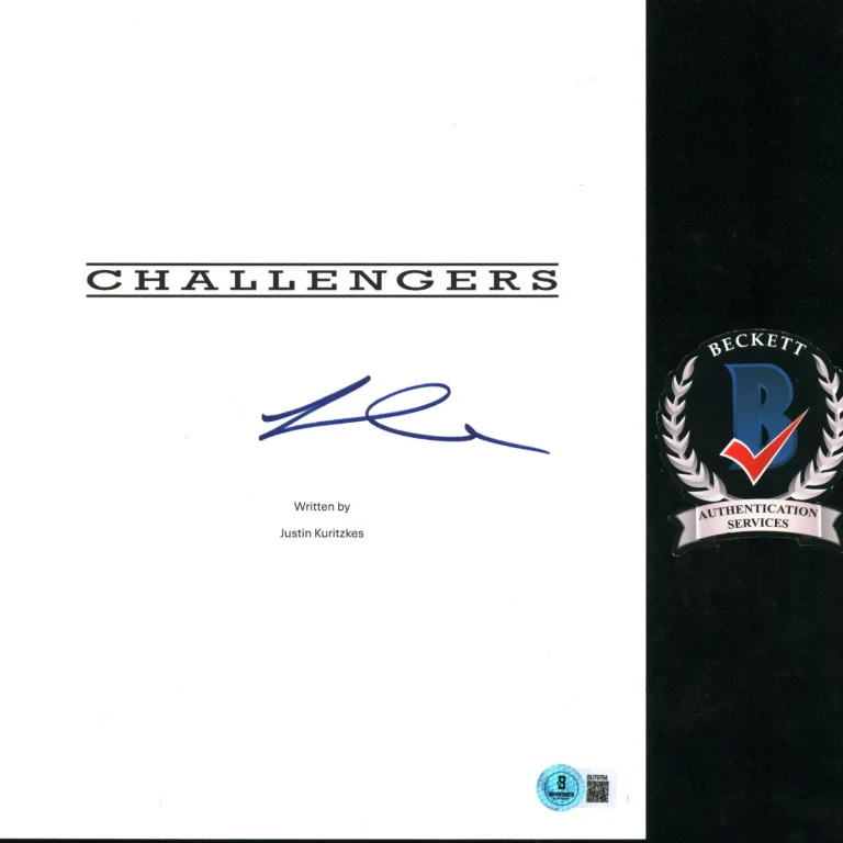 Luca Guadagnino Signed Autograph Challengers Movie Script Screenplay BAS COA