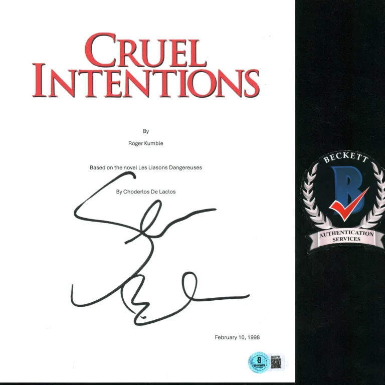 Selma Blair Signed Cruel Intentions Full Movie Script Screenplay BAS COA