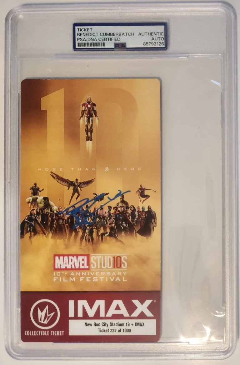 Benedict Cumberbatch Signed Autographed Doctor Strange Marvel Movie Ticket PSA