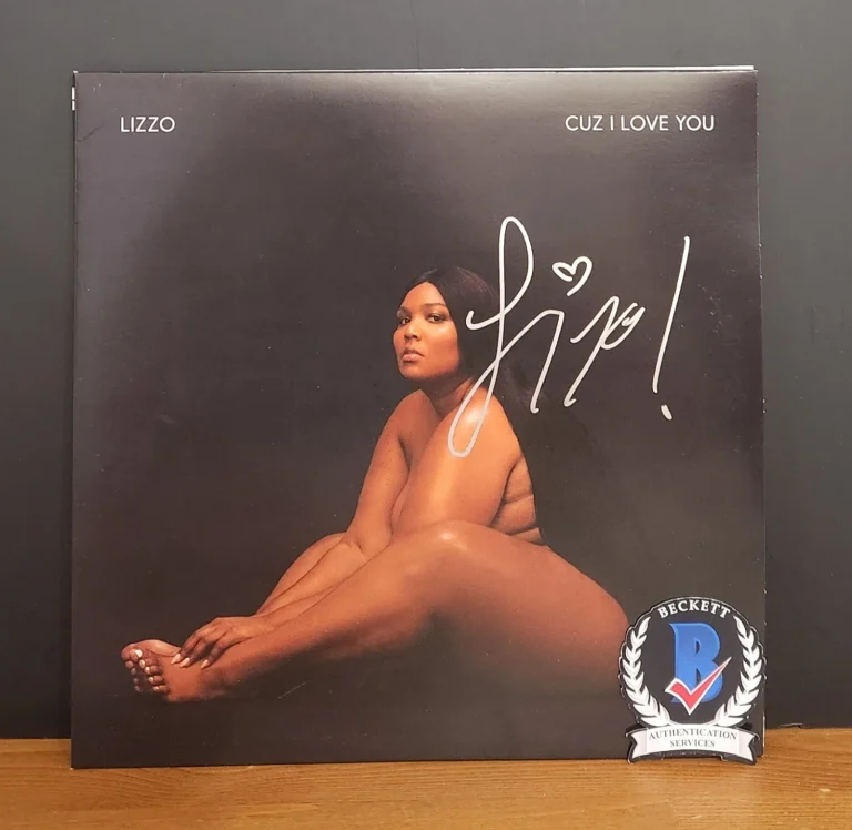 Lizzo signed Vinyl Cuz I Love You Album Cover autographed BAS COA