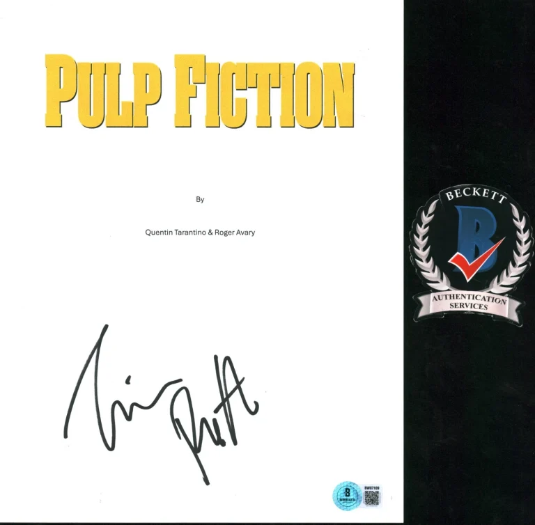 Tim Roth Signed Autograph Pulp Fiction Full Movie Script Screenplay BAS COA