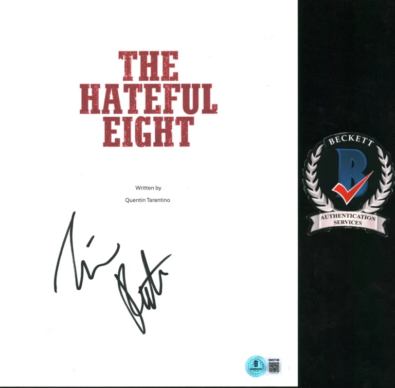 Tim Roth Signed Autograph The Hateful Eight Full Movie Script Screenplay BAS COA