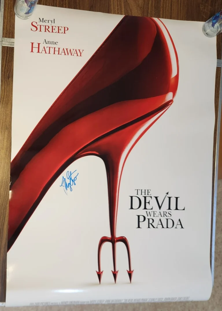 Meryl Streep Signed Autographed The Devil Wears Prada 27x40 Movie Poster BAS COA