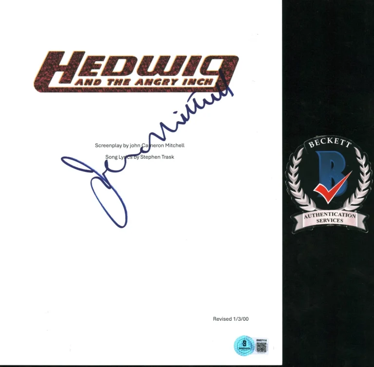 John Cameron Mitchell Signed Hedwig And The Angry Inch Movie Script w/ BAS COA
