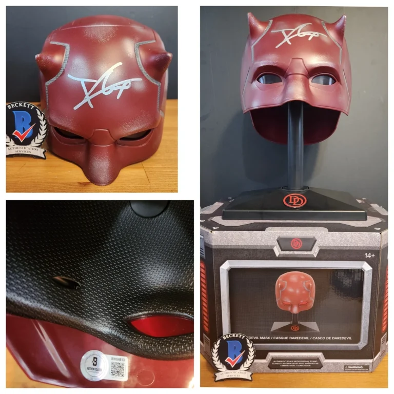 Charlie Cox Signed Daredevil Born Again Helmet Disney Parks Exclusive BAS COA