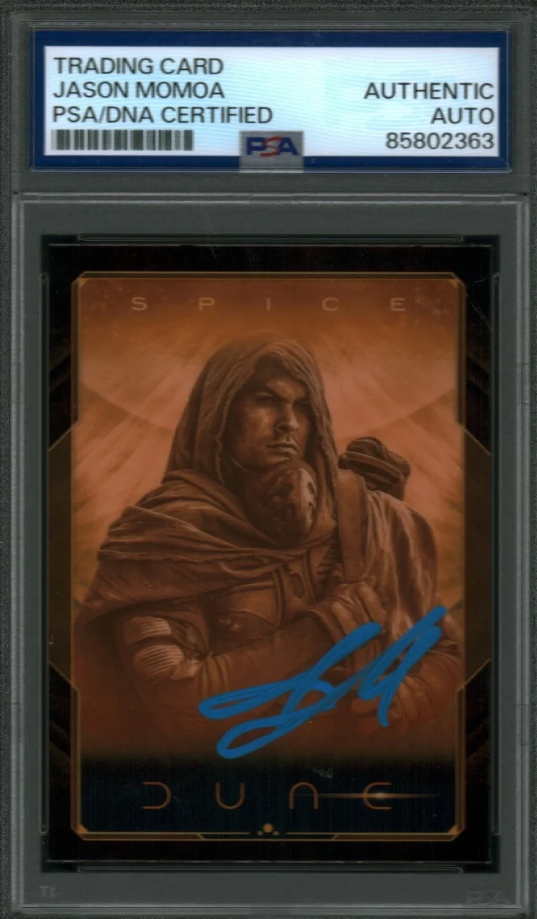 Jason Momoa Signed Dune Duncan Idaho Trading Card Spice Parallel PSA/DNA 55